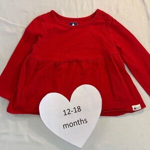 GAP - Red Long Sleeve Kids Top/Dress